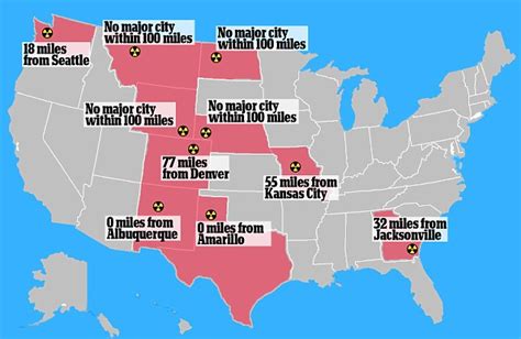 possible nuclear attack locations us.